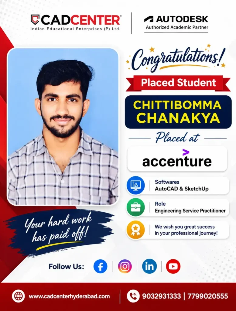 Student Placed At Accenture - CAD Center